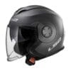 Casco Jet LS2 OF570 Verso Nero Opaco