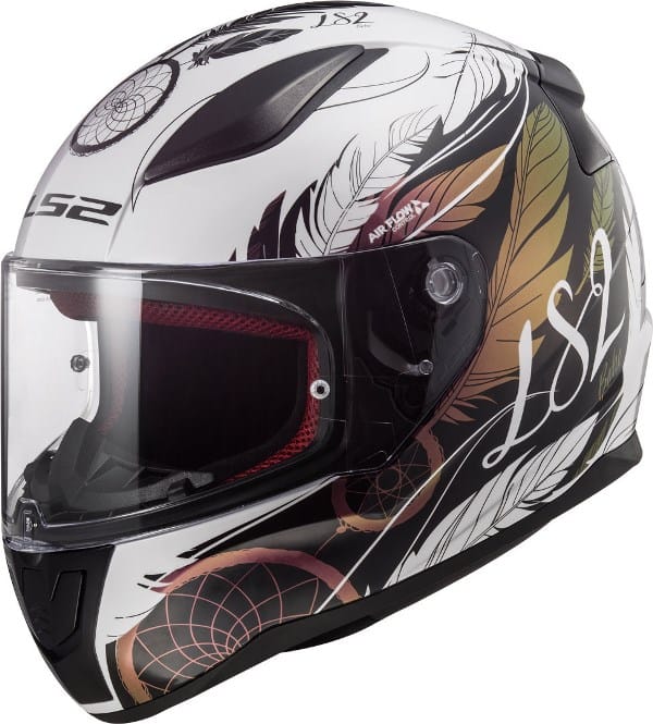 Casco Integrale LS2 FF353 Rapid Boho Bianco Nero Rosa - Due Ruote