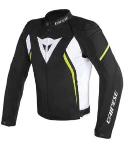Giacca Dainese Avro D2 Nero Bianco Giallo Fluo
