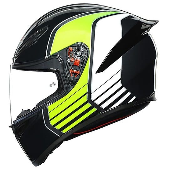Casco Integrale AGV K1 Power Nero Verde Fluo - immagine 3