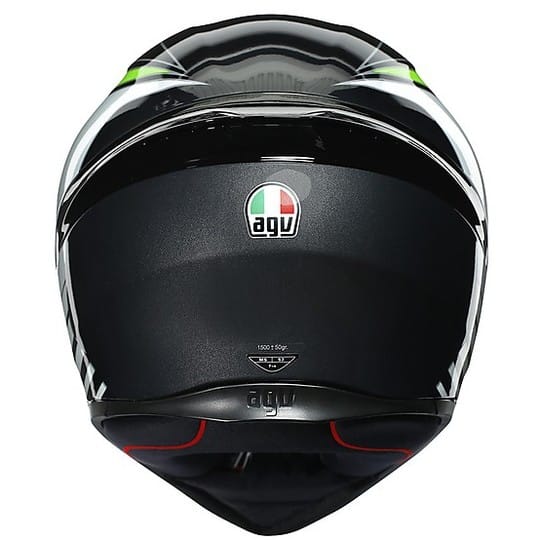 Casco Integrale AGV K1 Power Nero Verde Fluo - immagine 4