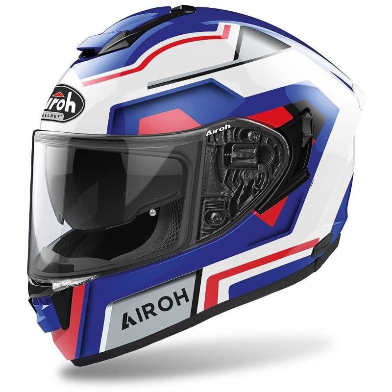 Casco Integrale Airoh St.501 Square Blu Rosso - Due Ruote