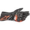 Guanti Pelle Alpinestars SP8 V3  Nero Arancio Fluo Bianco