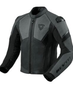Giacca Pelle Revit Matador Nero Grigio