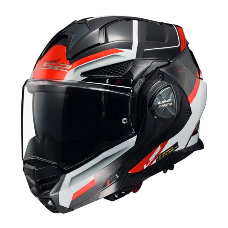 Casco Modulare LS2 FF901 Advant X Spectrum Nero Bianco Rosso