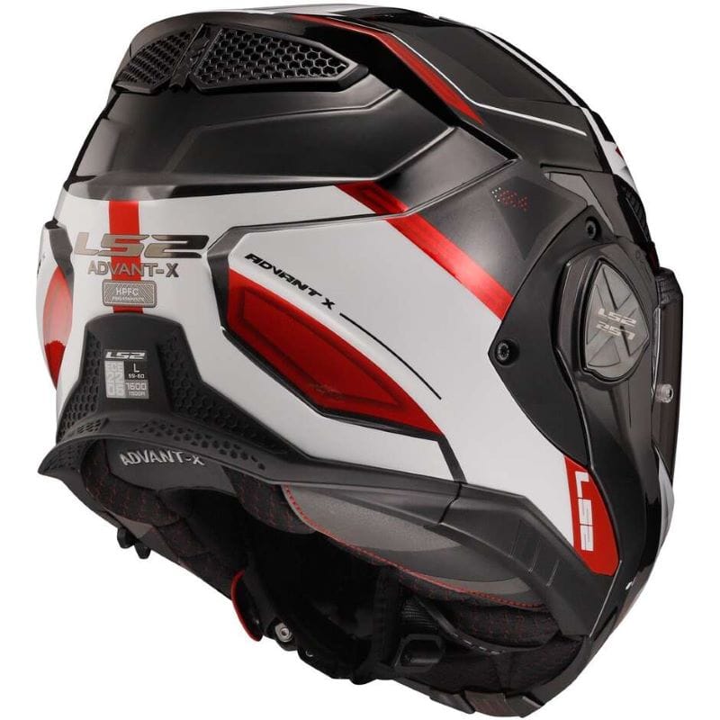 Casco Modulare LS2 FF901 Advant X Spectrum Nero Bianco Rosso - immagine 3