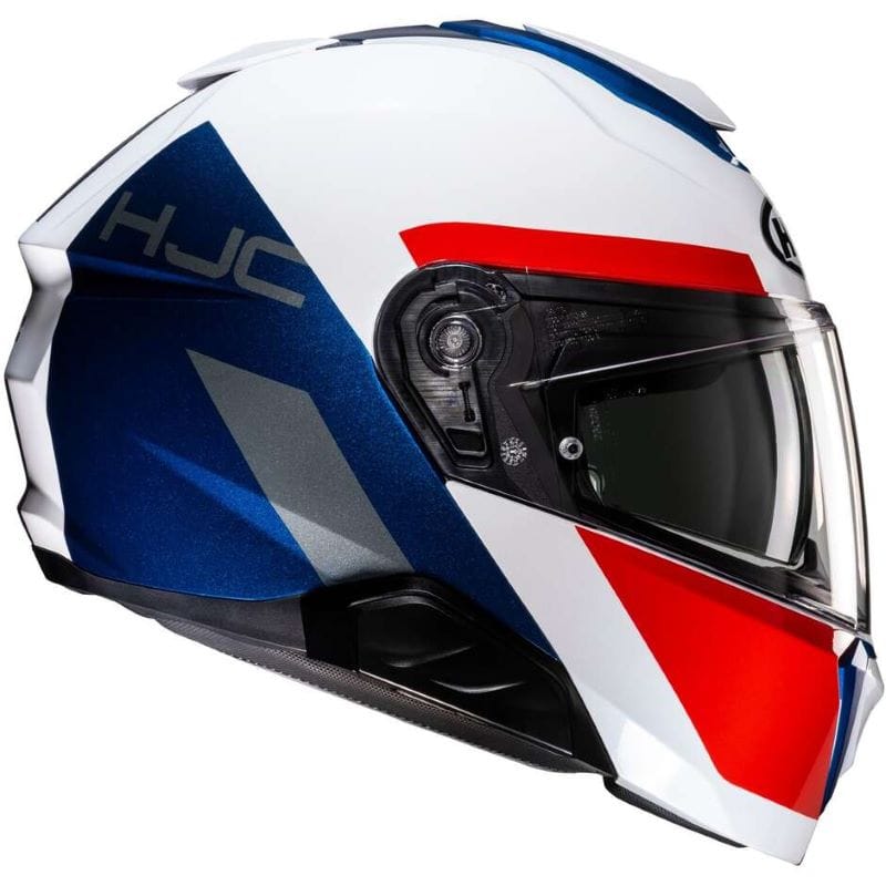 Casco Modulare HJC I-91 Bina Bianco Blu Rosso - immagine 3