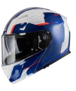 Casco Modulare MPH Raptor Space Bianco Blu Rosso