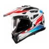 Casco Integrale LS2 MX702 Pioneer II Namib Bianco Rosso Blu