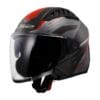 Casco Jet LS2 OF600 Copter 2 Dyston Grigio Rosso