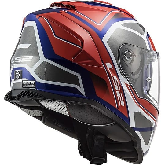 Casco Integrale LS2 FF800 Storm 2 Faster Rosso Blu - immagine 4