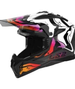 Casco Cross Enduro LS2 MX708 Fast 2 Wash Bianco