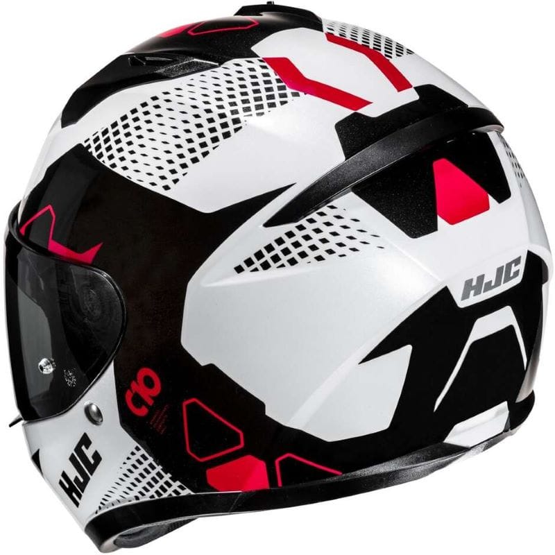 Casco Integrale HJC C10 Aspa Nero Bianco Rosso - immagine 3