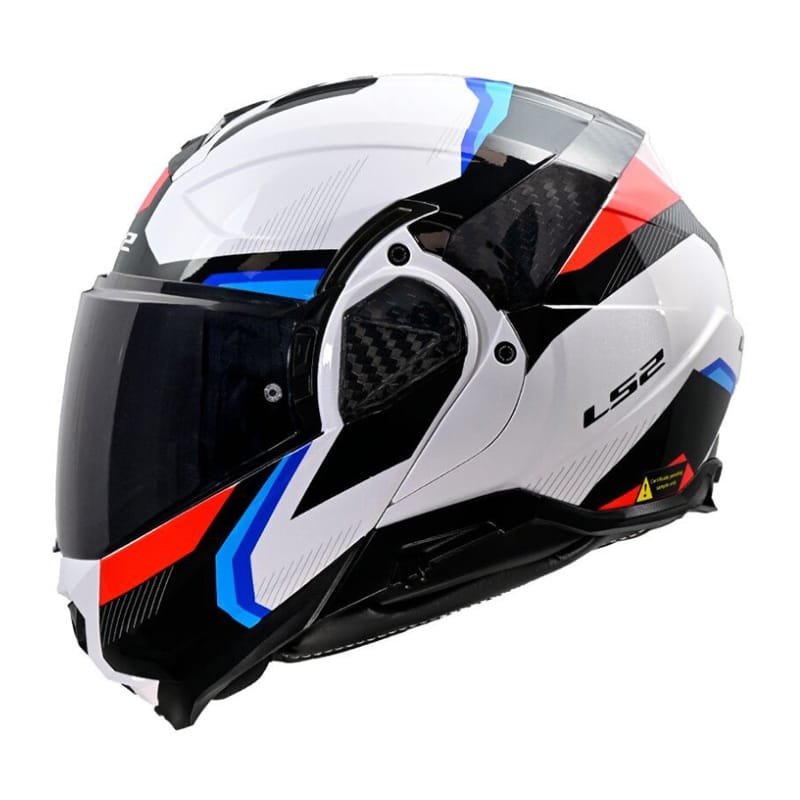 Casco Modulare LS2 FF910 Advant 2 Triple Bianco Blu Rosso