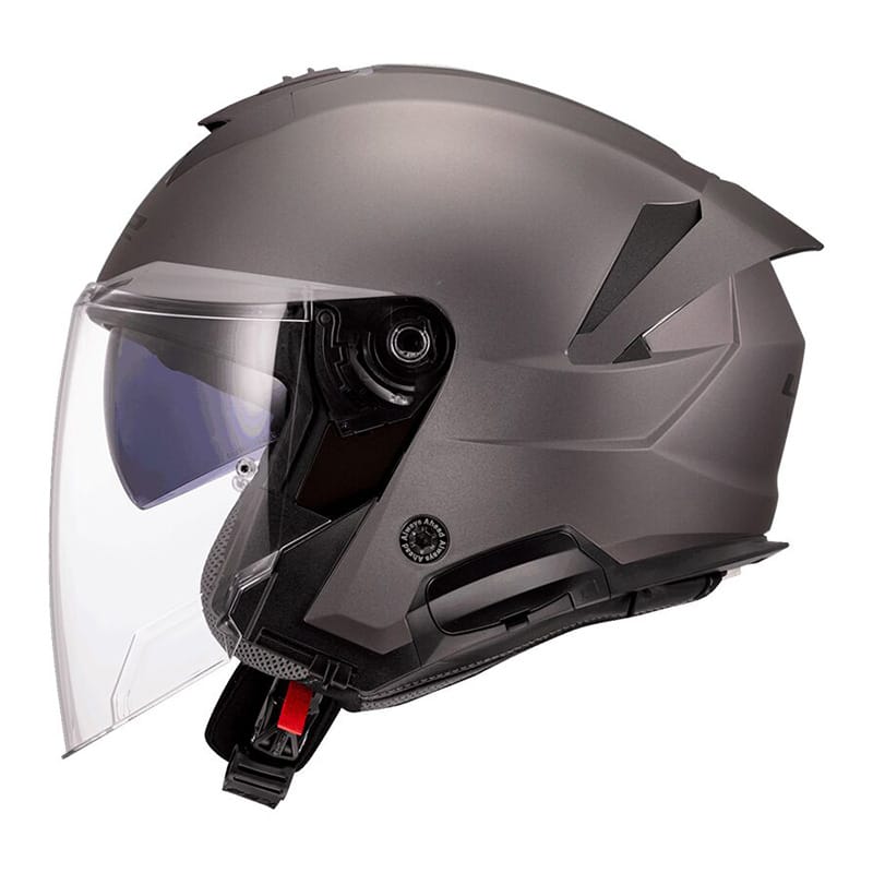 Casco Jet LS2 OF618 Verso 2 Titanio Opaco