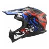 Casco LS2 MX708 Fast II Grotesk Blu Rosso
