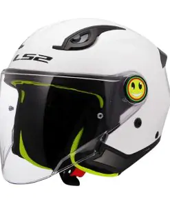 Casco Jet Bambino LS2 OF 622 Funny II Bianco Giallo