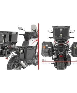 Portavaligie laterali Givi PLO9352CAM per Moto Morini X-Cape 700