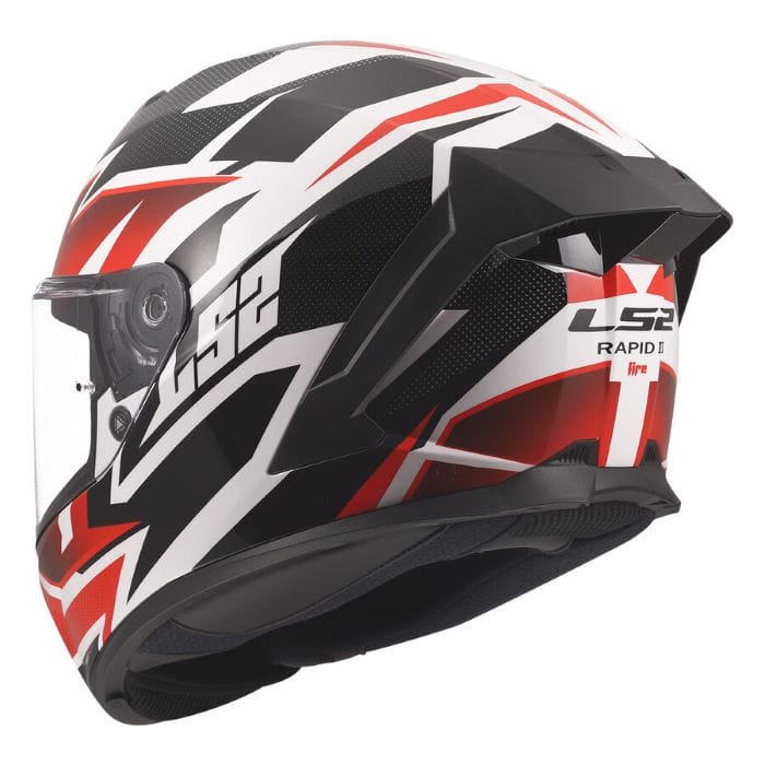 Casco Integrale LS2 FF820 Rapid III XTrem Bianco Rosso - immagine 2