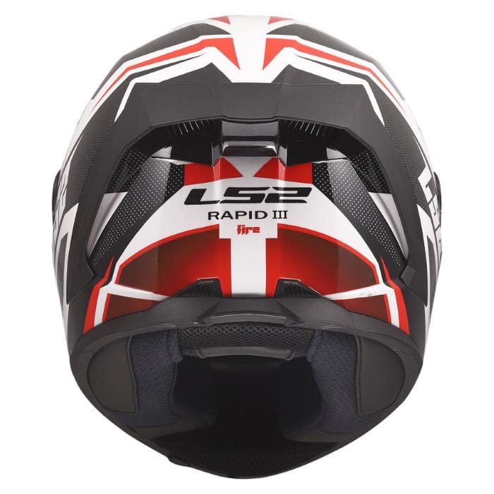 Casco Integrale LS2 FF820 Rapid III XTrem Bianco Rosso - immagine 3