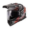 Casco Integrale LS2 MX702 Pioneer II Block Grigio Rosso Opaco