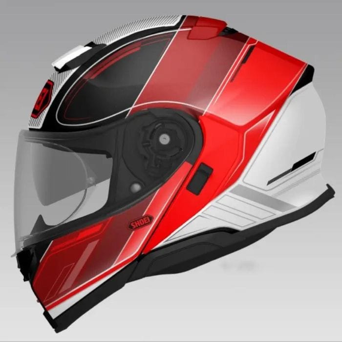 Casco Modulare Shoei Neotec 3 Sharpen TC1 Rosso Nero - immagine 2