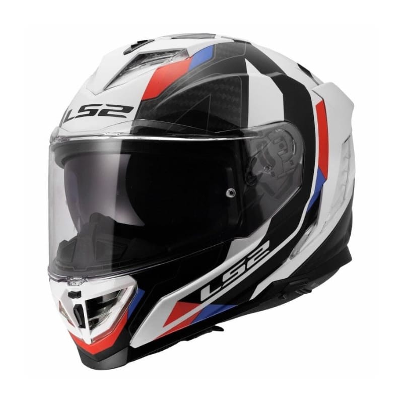 Casco Integrale LS2 Storm III Sporty Bianco Blu Rosso
