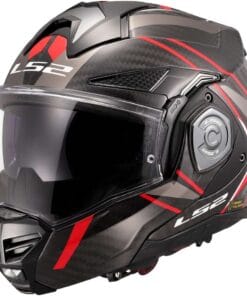 Casco Modulare LS2 FF901 ADVANT X C FUTURE II Rosso Carbonio